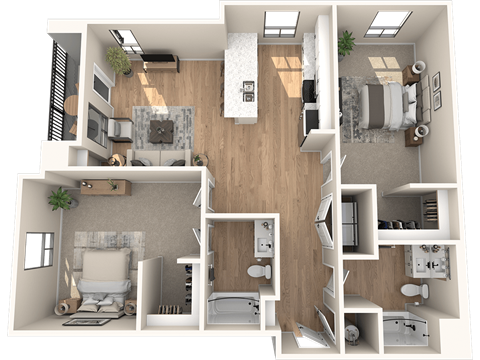 C2.3 Floor Plan at Solace at Ballpark Village, Goodyear, AZ, 85338